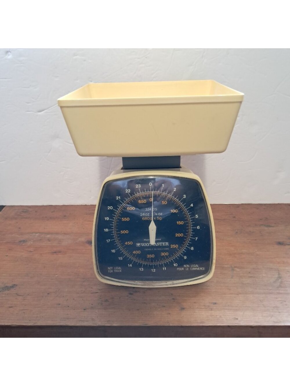 Waymaster Model 324DS Plastic Household Kitchen Scale 24 OZ Capacity-England-VTG